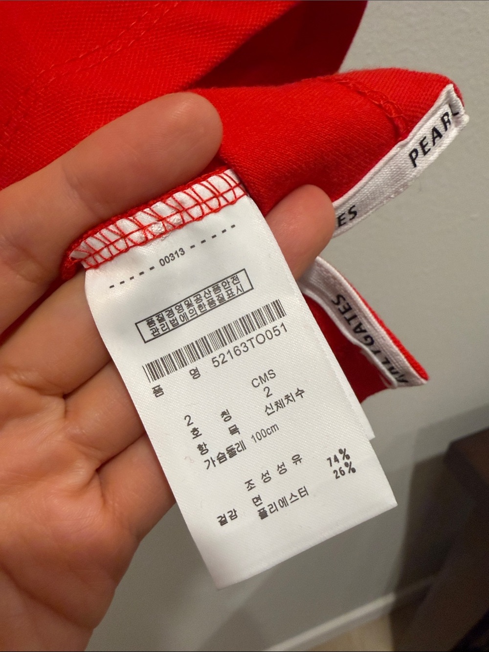 Women's Red Embroidered Golf Polo - Picture 4 of 5